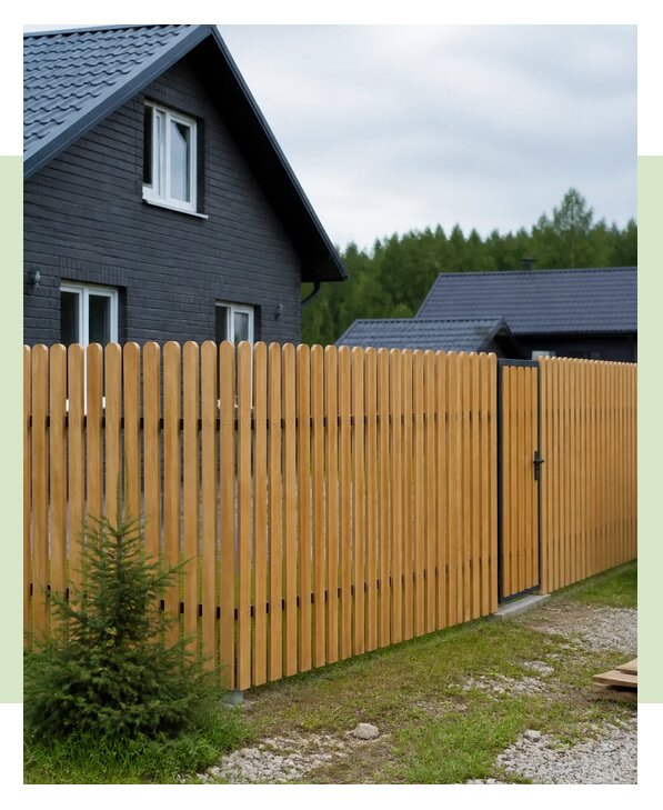 Деревянный штакетник для забора в Новороссийске по цене от 3267 р. | ЗаборЭксеперт-Нвр