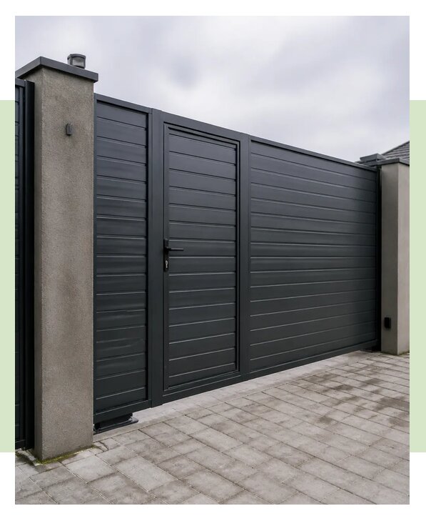 Откатные ворота со встроенной калиткой от 107184 р. | ЗаборЭксеперт-Нвр